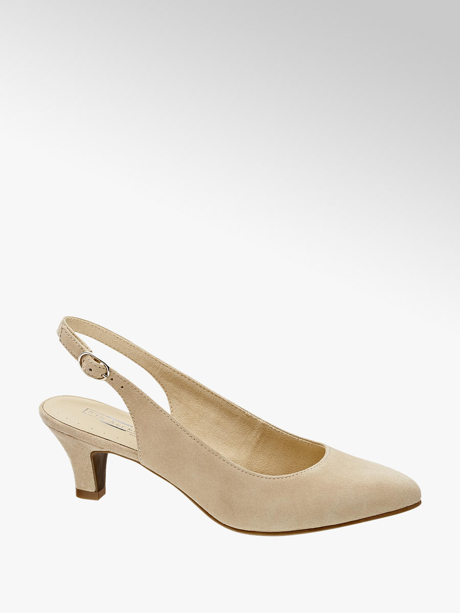 5th Avenue Leder Sling Pumps | DEICHMANN AT 5th Avenue Leder Sling Pumps | DEICHMANN AT
